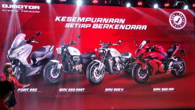 QJMOTOR Debut di Indonesia Langsung Luncurkan 4 Motor