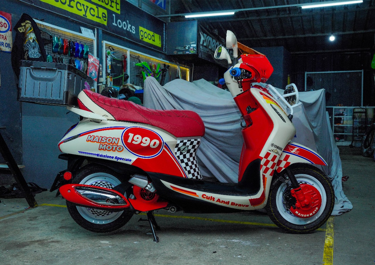 Begini Jadinya Kalau Yamaha Grand Filano Dimodifikasi Rally Look