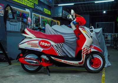 Begini Jadinya Kalau Yamaha Grand Filano Dimodifikasi Rally Look