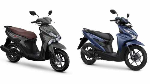 Adu Skutik Entry Honda BeAT vs Yamaha Gear Ultima Hybrid