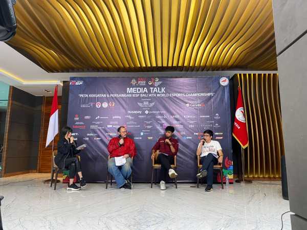 Foto: Acara Media Talk IESF Bali 14th World Esports Championship, Senin, 21/11 (Vina Insyani/Uzone.id)