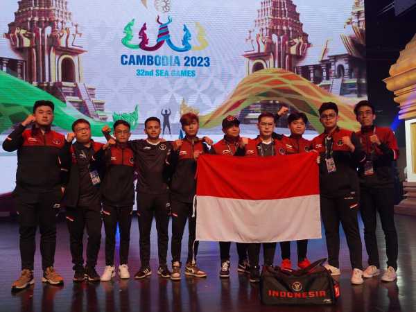 Foto: Timnas CrossFire Indonesia di SEA Games 2023 Kamboja