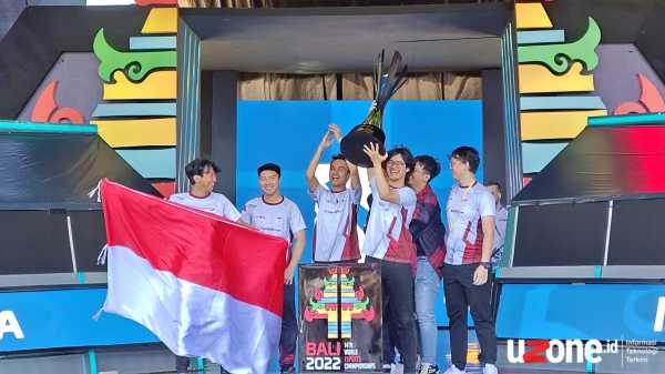 Timnas Indonesia menjadi juara dunia Dota 2 (Foto: Muhammad Faisal/Uzone.id)