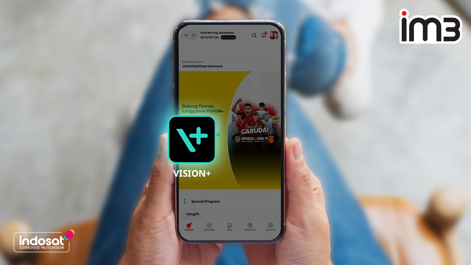 Streaming Makin Gampang Lewat Kolaborasi VISION+ dan Indosat