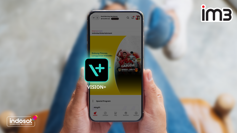 Streaming Makin Gampang Lewat Kolaborasi VISION+ dan Indosat