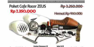 Paket Cafe Racer ala Zeus Cuma Rp 2 Jutaan