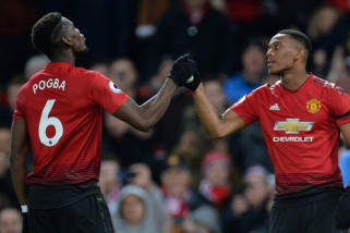 Martial lanjutkan tren kesuburan, Manchester United atasi Everton 2-1