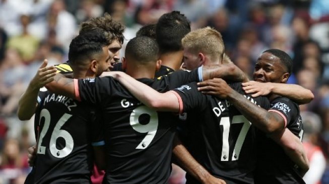 Manchester City Pesta Gol ke Gawang West Ham di Laga Perdana