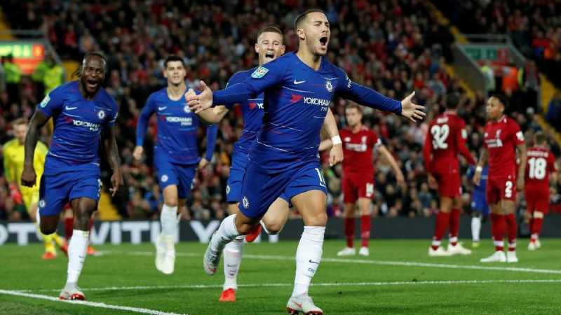 Gol Cantik Eden Hazard ke Gawang Liverpool Tuai Pujian Gol Cantik Eden Hazard ke Gawang Liverpool Tuai Pujian