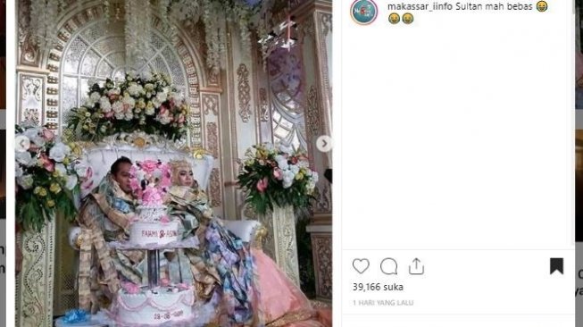 Bikin Heboh, Pengantin Ini Nikah Berselimutkan Uang Kertas