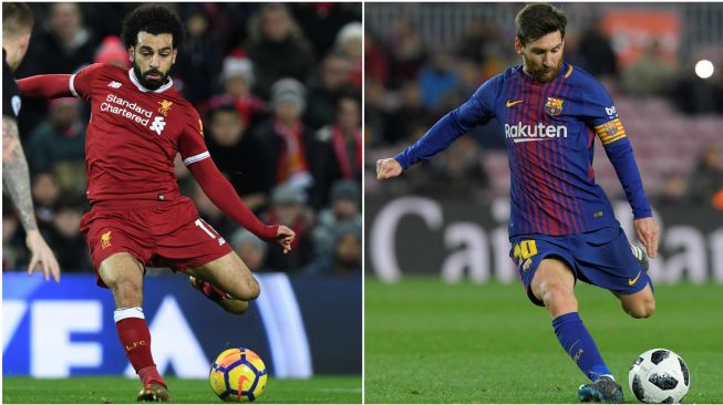 Kaki Kiri Salah Lebih Baik dari Messi? Ini Kata Jurgen Klopp