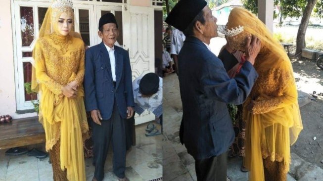 Kakek 83 Tahun Nikahi Wanita 27 Tahun di Tegal, Fotonya Viral Kakek 83 Tahun Nikahi Wanita 27 Tahun di Tegal, Fotonya Viral