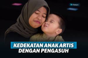 Gemas Abis, Inilah 7 Potret Kedekatan Anak Artis dengan Pengasuhnya