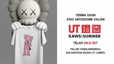 Ludes di Hari Pertama Penjualan, Banyak yang Tak Kebagian Uniqlo KAWS