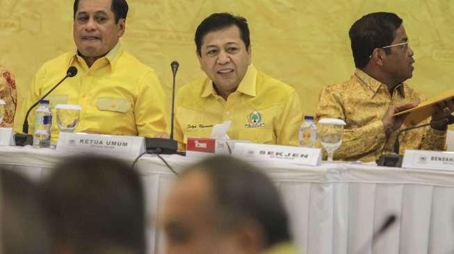 Novanto Menghilang Usai Rapat Pleno di Kantor DPP Partai Golkar