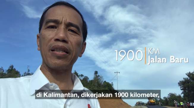 Vlog Baru Jokowi Soal Jalan Kalimantan Tuai Pujian Netizen