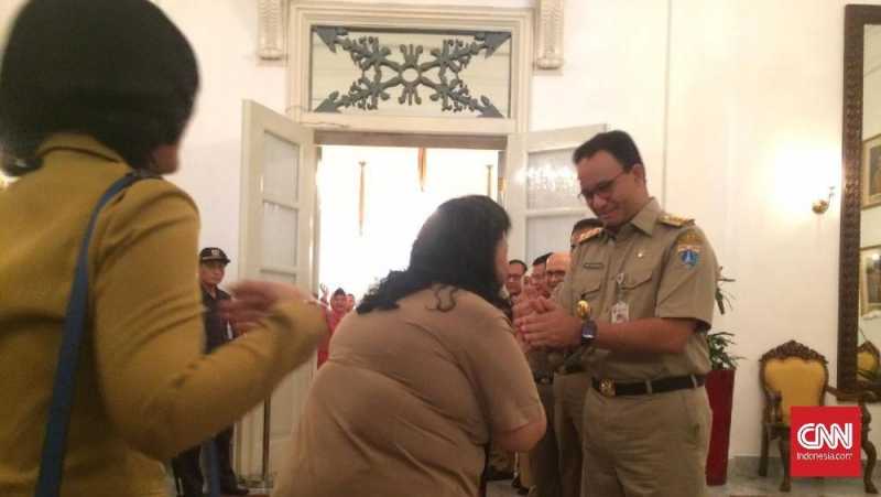 Anies Gelar Halalbihalal, Pasukan Oranye Hingga Hijau Antre Anies Gelar Halalbihalal, Pasukan Oranye Hingga Hijau Antre