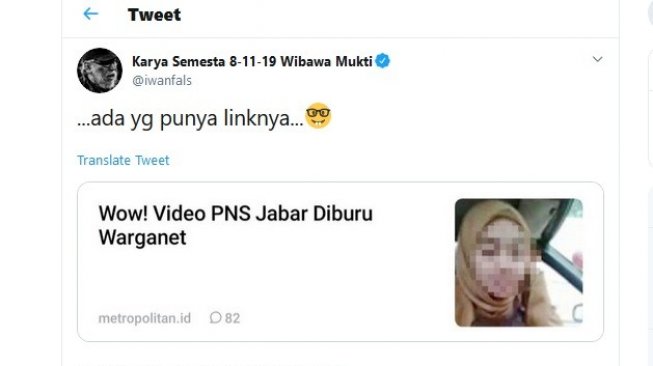 Unggah Berita Video Porno di Twitter, Iwan Fals: Ada yang Punya Linknya