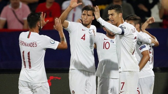 Hasil Kualifikasi Piala Eropa 2020: Portugal Gasak Serbia 4-2