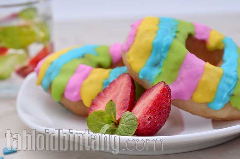 Resep Donat Rainbow Resep Donat Rainbow