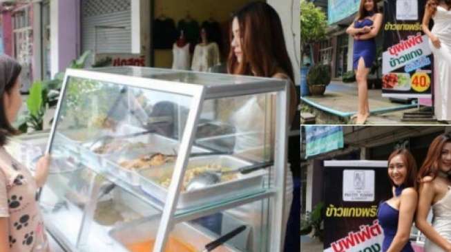 Muncul Foto Pelayan Warteg Seksi di Thailand, Warganet Heboh Muncul Foto Pelayan Warteg Seksi di Thailand, Warganet Heboh