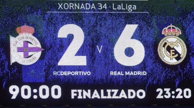 5 Fakta Menarik Usai Madrid Hancurkan Deportivo