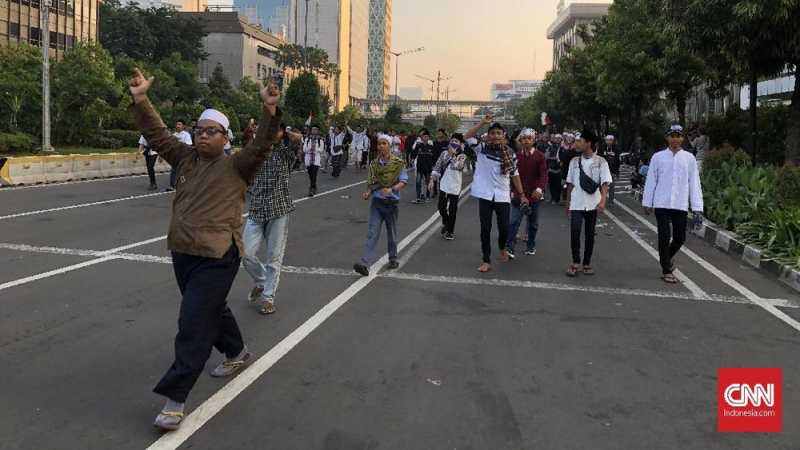 Demo 22 Mei Ricuh, Jalan Thamrin Ditutup Total Demo 22 Mei Ricuh, Jalan Thamrin Ditutup Total