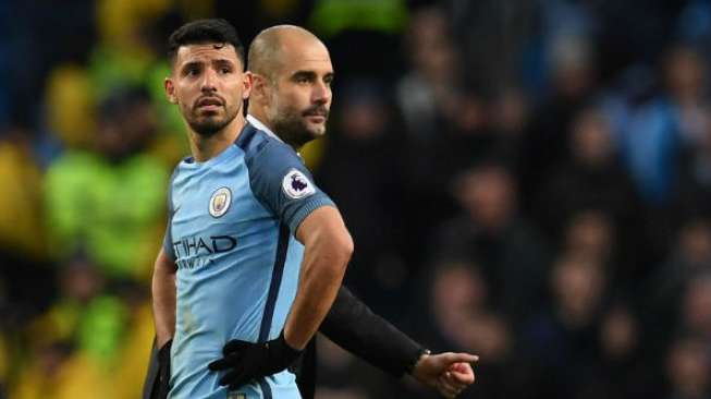 Guardiola Tegaskan Aguero dan Sterling Bertahan di Man City