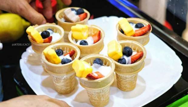 Resep Fruit Salad Ice Cream Cone Resep Fruit Salad Ice Cream Cone