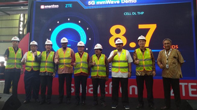 Uji Coba 5G Smartfren, Kecepatan Download Capai 8,7 Gbps