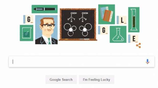 Google Doodle Hari Ini: Sir John Cornforth, Ilmuwan Peraih Nobel 