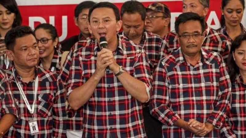 Ahok Ceria karena Menang di Wilayah Markas Besar FPI Ahok Ceria karena Menang di Wilayah Markas Besar FPI