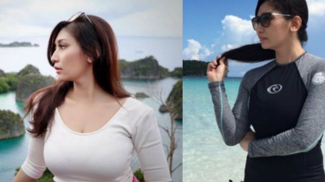 Foto Seksi Baby Margaretha saat Liburan di Raja Ampat