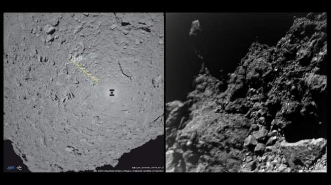 Satelit Jepang Berhasil Mendarat dan Tembak Asteroid Purba Satelit Jepang Berhasil Mendarat dan Tembak Asteroid Purba