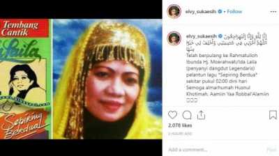 Penyanyi Dangdut Senior Ida Leman Meninggal Dunia