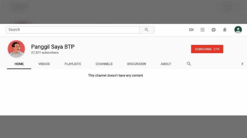 Belum Berkonten, Puluhan Ribu Netizen Serbu Youtube Ahok