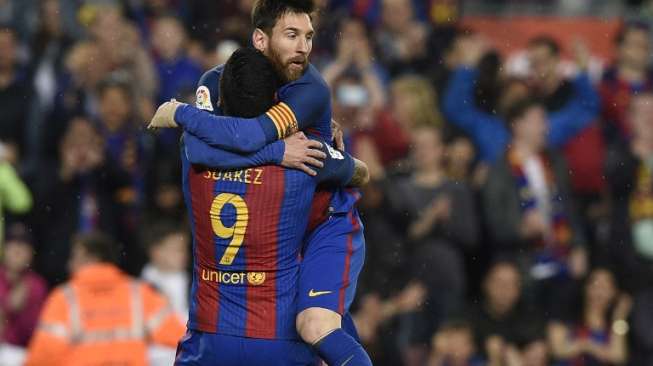 Messi dan Suarez Semakin Tinggalkan Ronaldo