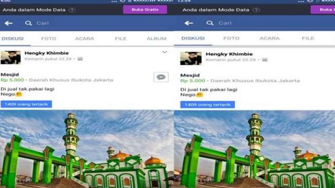 Bikin Resah, Polisi Usut Akun FB yang Jual Masjid Raya Singkawang