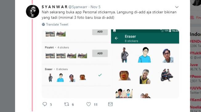 Wajib Coba, Thread Ini Bocorkan Buat Stiker WhatsApp Sendiri