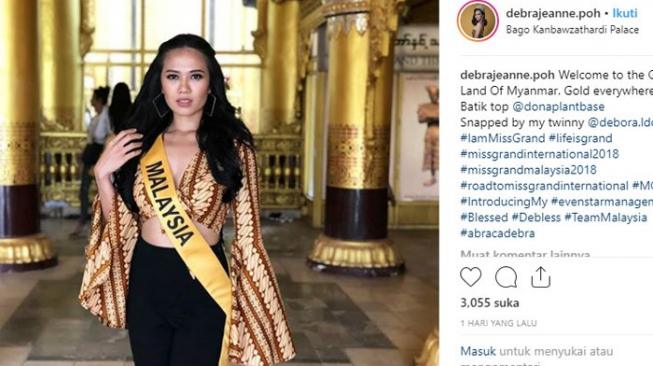 Geger! Batik Parang Diklaim dan Dipakai Miss Grand Malaysia