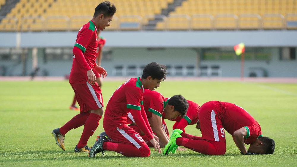 Selebrasi Sujud Timnas Indonesia U-19 Dikagumi Pelatih Taiwan