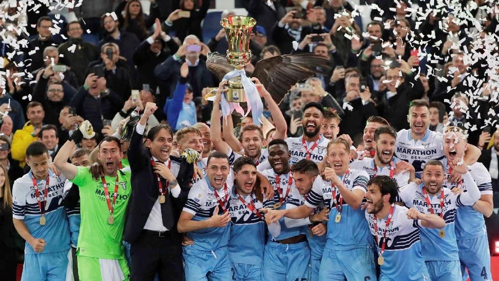 Raih Gelar Ketujuh Coppa Italia, Lazio Sejajar Inter Milan