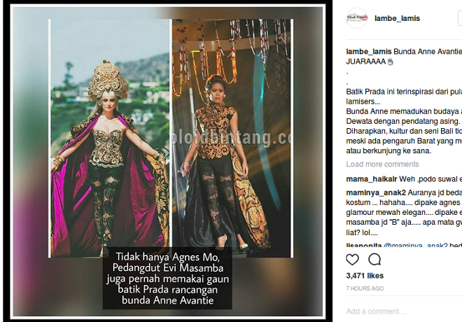 Busana Agnez Mo di Video Klip Serupa dengan yang Pernah Dipakai Evi Masamba