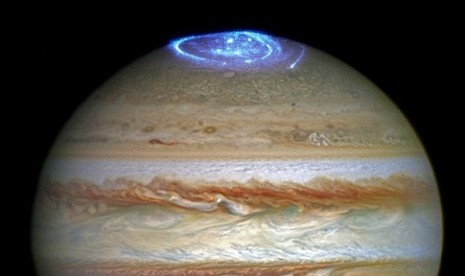 Penampakan Planet Jupiter di Atas Langit Palestina 