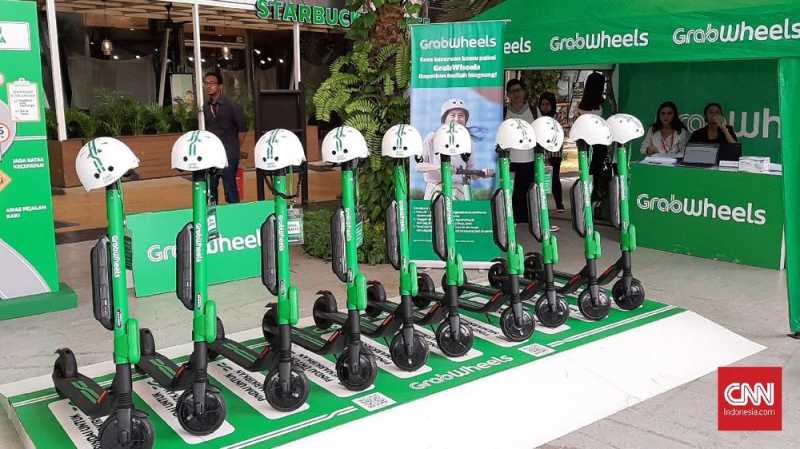 Grab Uji Coba Skuter Listrik Pertama di Indonesia