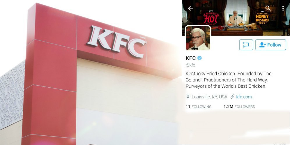 Fakta Mengejutkan Akun Twitter KFC
