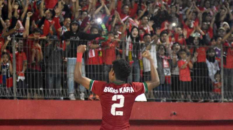 Bagas Kaffa Kangen Tampil Sebagai Striker di Timnas Indonesia