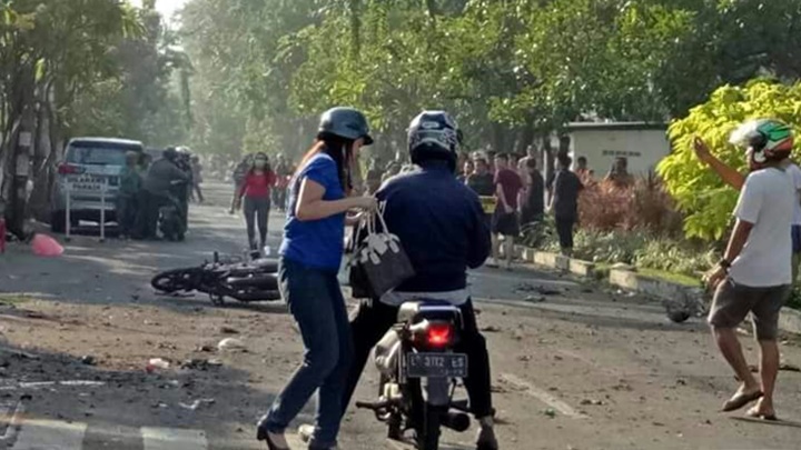 2 Polisi Jadi Korban Bom Bunuh Diri Gereja Santa Maria Surabaya