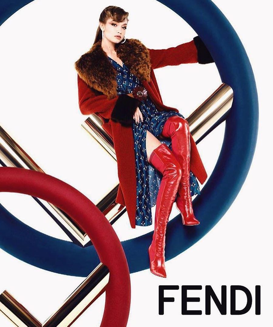 Gigi Hadid dan Kendall Jenner Bintangi Kampanye Fendi