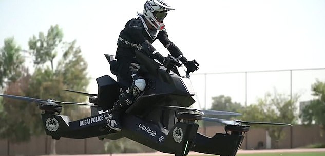Keren! 2020 Polisi Dubai Mulai Gunakan Motor Terbang